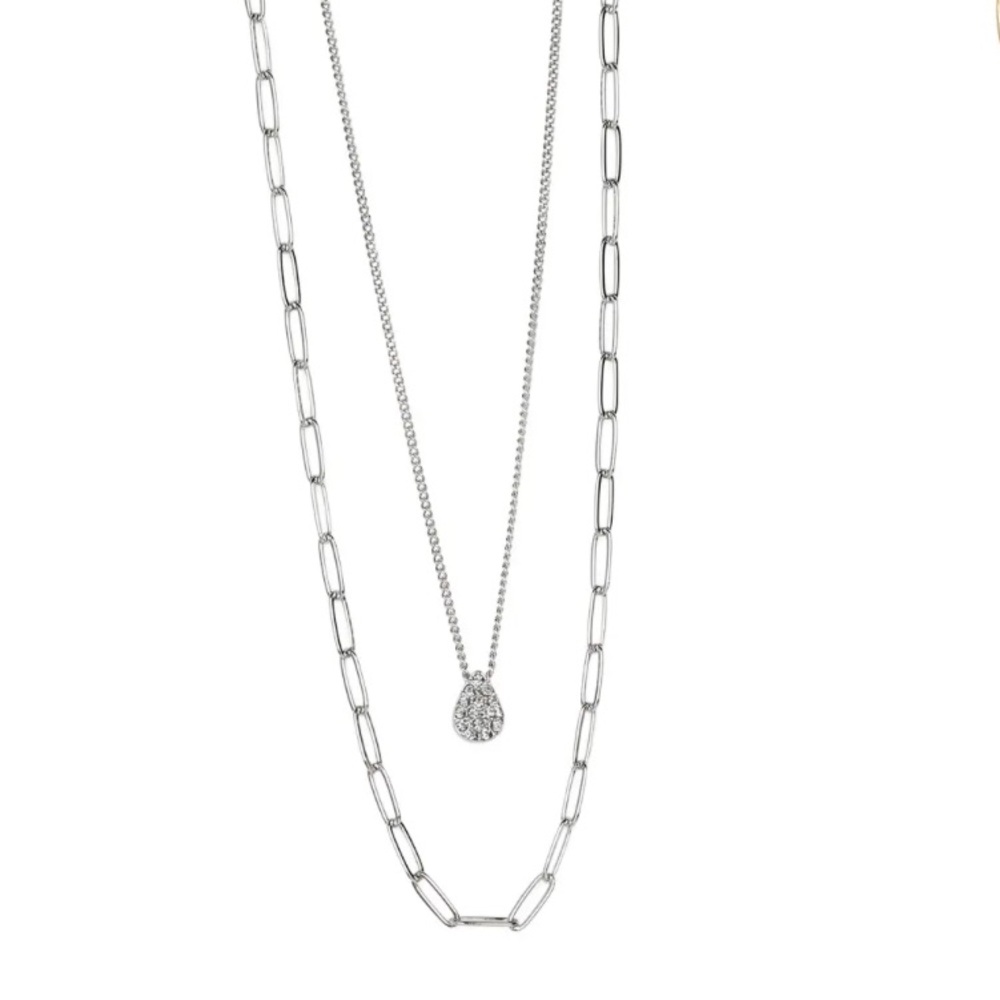 Parklane Electric Silver Necklace set